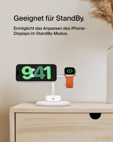 Ładowarka Boost Charge Pro 3w1 Qi2 15W Biała regulowana