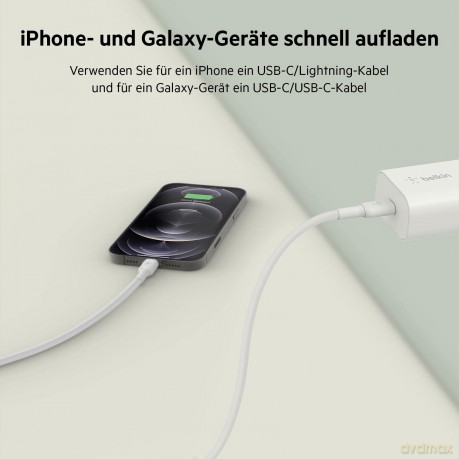 Ładowarka BoostCharge 25W PD 3.0 PPS + kabel USB-C/Lightning 1m