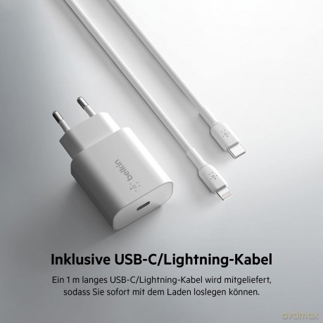 Ładowarka BoostCharge 25W PD 3.0 PPS + kabel USB-C/Lightning 1m