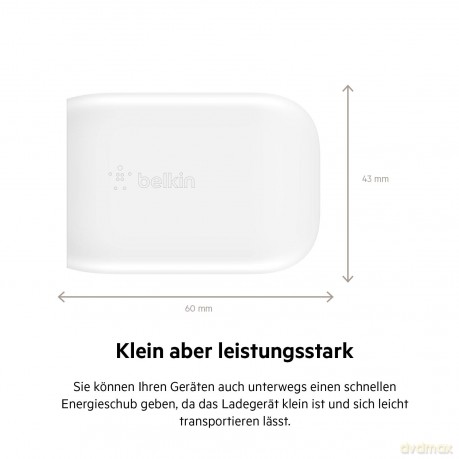 Ładowarka BoostCharge 30W PowerDelivery Biała
