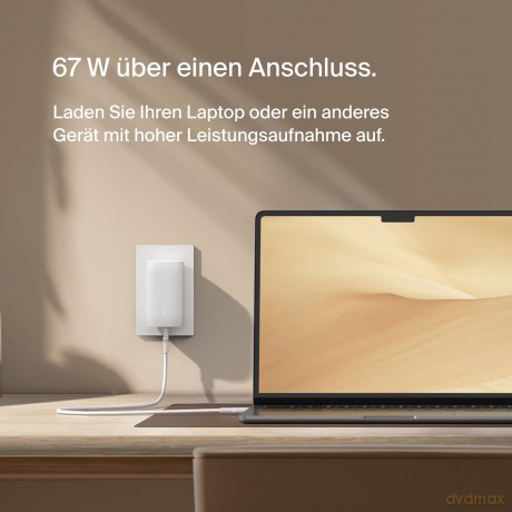Ładowarka BOOSTCHARGE 67W USB-Cx3 PPS biała