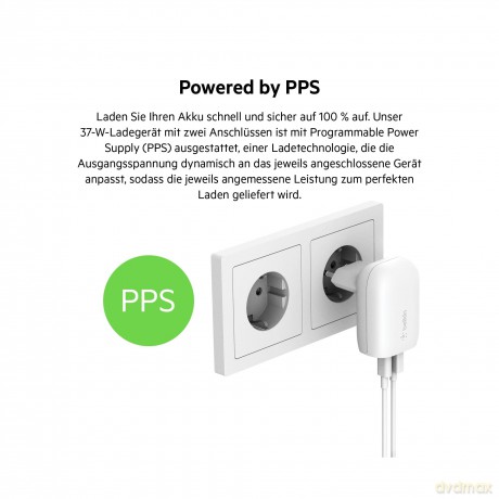 Ładowarka Dual USB-A 37W-25W