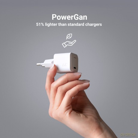 Ładowarka GC PowerGaN 33W PD 3.0 QC 3.0 USB-C biała
