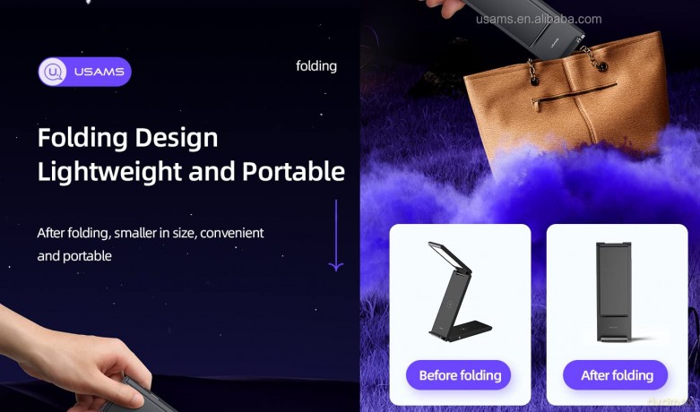Ładowarka indukcyjna 3w1 15W Smartwatch Słuchawki Telefon