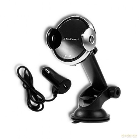Ładowarka indukcyjna samochodowa z uchwytem iR | 15W | QC3.0 | USB typ C
