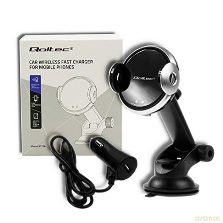 Ładowarka indukcyjna samochodowa z uchwytem iR | 15W | QC3.0 | USB typ C