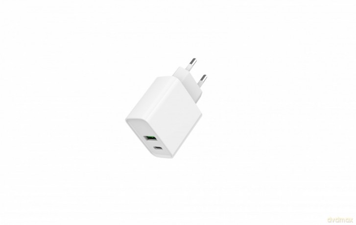 Ładowarka PowerDelivery USB-A USB-C 20W Biała