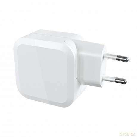 Ładowarka PowerGaN 65W PD 3.0 QC 3.0 2xUSB-C 1xUSB-A biała
