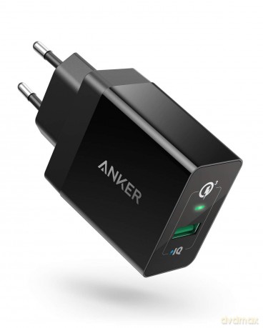 Ładowarka PowerPort +1 z QC 3.0 18W USB-A EU czarna