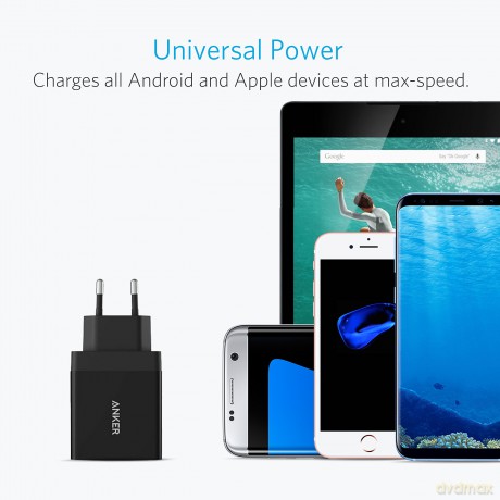 Ładowarka PowerPort +1 z QC 3.0 18W USB-A EU czarna