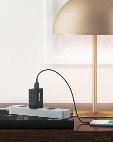 Ładowarka PowerPort +1 z QC 3.0 18W USB-A EU czarna