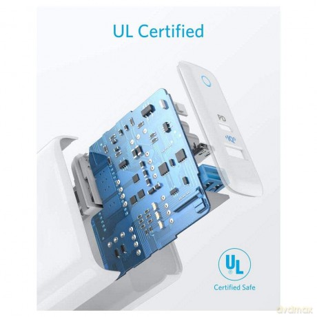 Ładowarka PowerPort PD+2 18W USB-C + 15W USB-A EU Biała