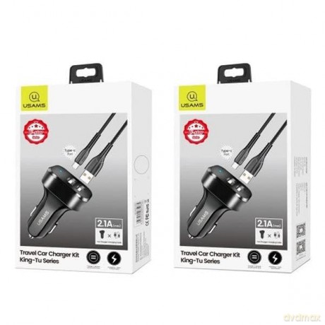 Ładowarka samochodowa 2xUSB C13 2.1A microUSB czarny NTU35MC13TZ
