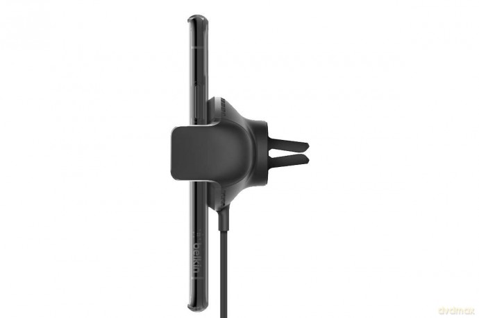 Ładowarka samochodowa indukcyjna Qi 10W kabel 1,1m czarna