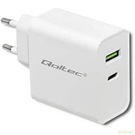 Ładowarka sieciowa | 45W | 5-20V | 2.4-3A | USB typ C PD | USB | Biała