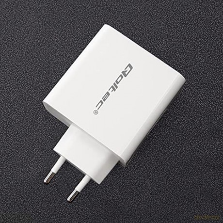 Ładowarka sieciowa | 63W | 5-20V | 1.5-3A | USB typ C PD | USB QC 3.0 | Biała
