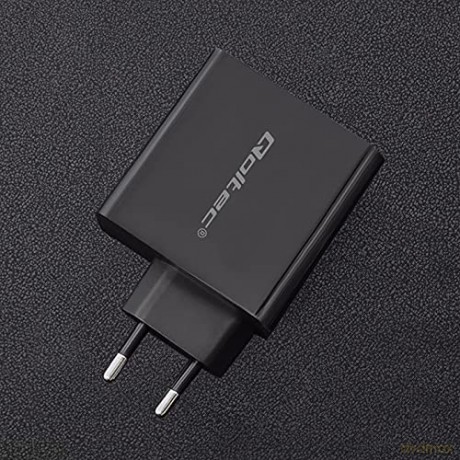 Ładowarka sieciowa | 63W | 5-20V | 1.5-3A | USB typ C PD | USB QC 3.0 | Czarna