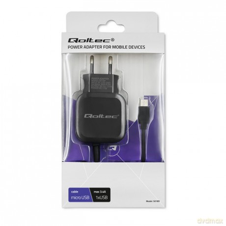 Ładowarka sieciowa 17W | 5V | 3.4A | USB + kabel Micro USB