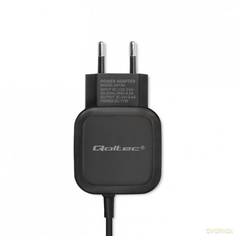 Ładowarka sieciowa 17W | 5V | 3.4A | USB + USB typ C
