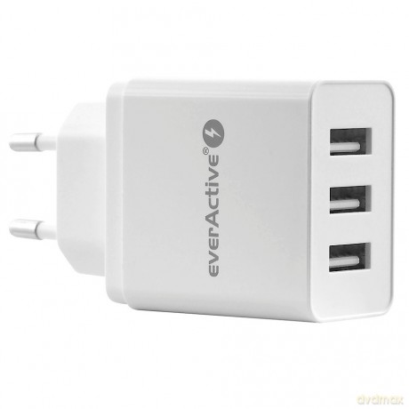 Ładowarka sieciowa 3x USB 3,4A Iq smart charging Biała