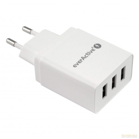 Ładowarka sieciowa 3x USB 3,4A Iq smart charging Biała