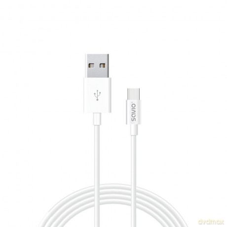 Ładowarka sieciowa 65W GaN LA-07 z kablem USB-A-USB typ C 1m, biała