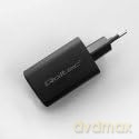 Ładowarka sieciowa 65W GaN ULTRA | 5-20V | 2.25-3.25A | 1 x USB typ C PD | 1 x USB | Czarna