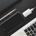 Ładowarka sieciowa 65W GaN ULTRA | 5-20V | 2.25-3.25A | 1 x USB typ C PD | 1 x USB QC 3.0 | Biała