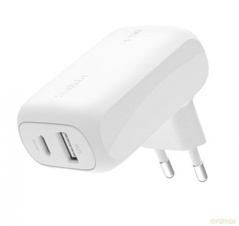 Ładowarka sieciowa BoostCharge 42W USB-C 3 0W USB-A 12W biała