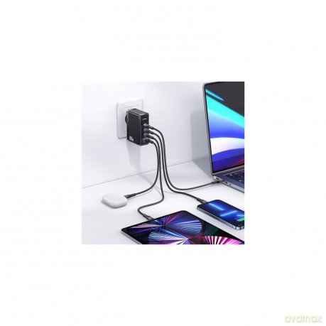 Ładowarka sieciowa GaN 100W PD 3xUSB-C/ USB T50