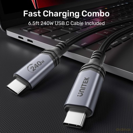 Ładowarka Sieciowa GAN 3 Porty 2x USB-C 1x USB-A 140W; P1115A