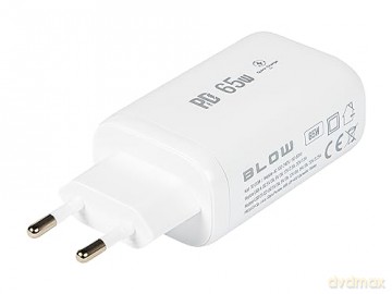 Ładowarka sieciowa gniazdo USB+USB-Cx2 65W