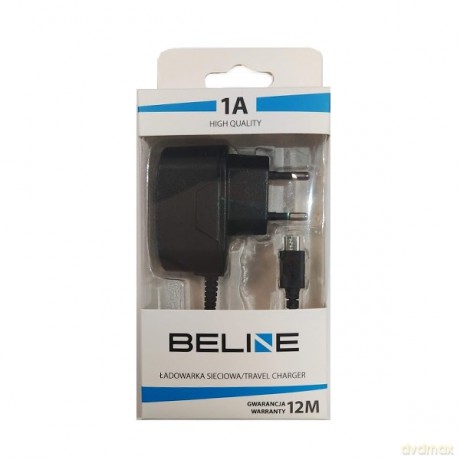 Ładowarka sieciowa microUSB 1A Czarna