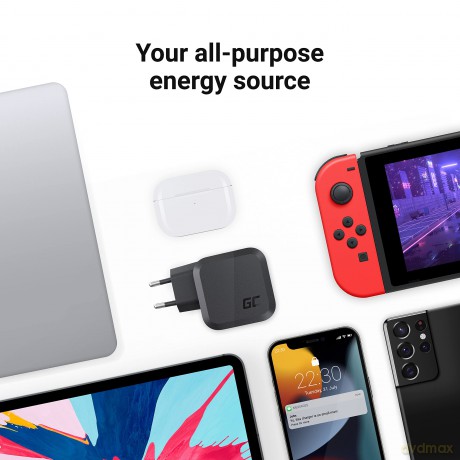 Ładowarka sieciowa PowerGaN 65W PD 3.0 QC 3.0 2xUSB-C 1xUSB-A