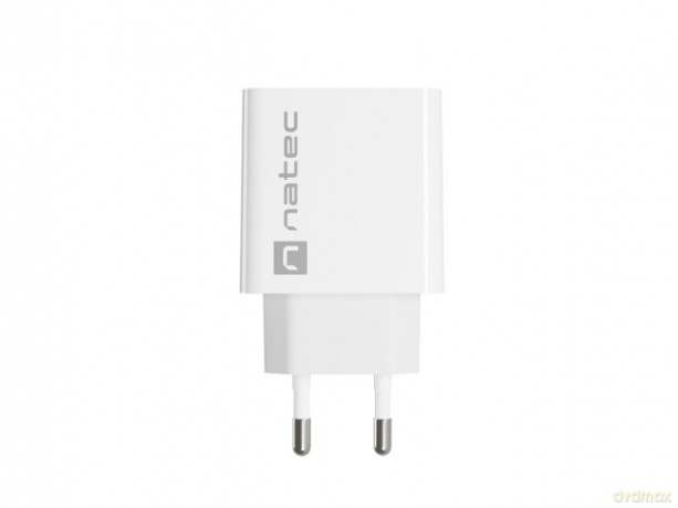 Ładowarka sieciowa Ribera 1x USB-A + 1x USB-C 20W Biała