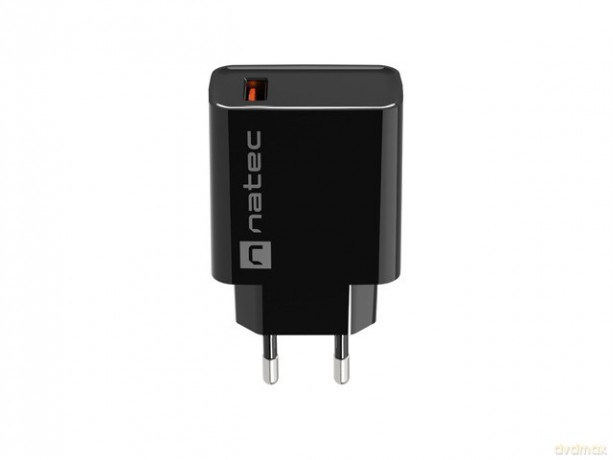 Ładowarka sieciowa Ribera 1x USB-A 18W Czarna