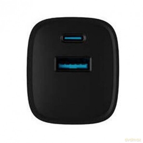 Ładowarka sieciowa Ribera GAN 1X USB-A + 1X USB-C 30W Czarna