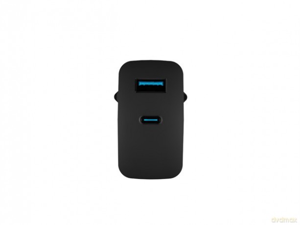 Ładowarka sieciowa Ribera GAN 1X USB-A + 1X USB-C 45W Czarna