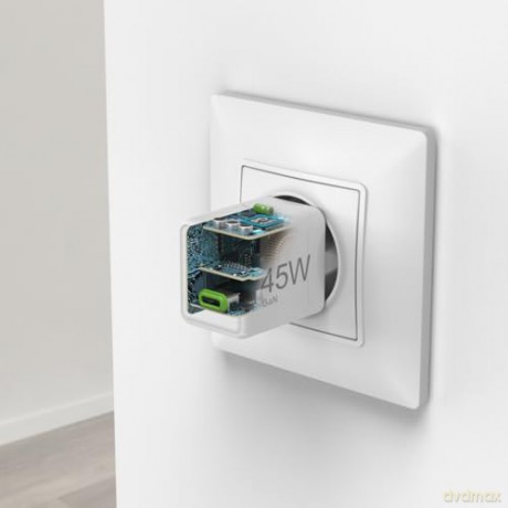 Ładowarka sieciowa supermini 45W GaN PD/QC