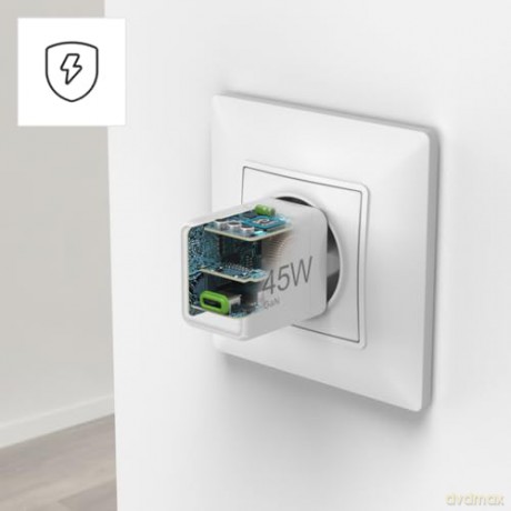 Ładowarka sieciowa supermini 45W GaN PD/QC