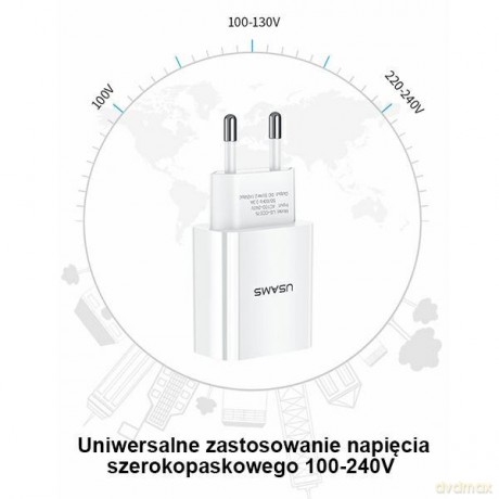 Ładowarka sieciowa T18 1xUSB 2,1A Head