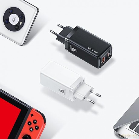Ładowarka sieciowa T47 USB/ USB-C 65W PD Fast