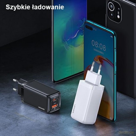 Ładowarka sieciowa T47 USB/ USB-C 65W PD Fast