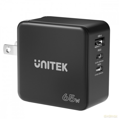 Ładowarka Sieciowa Travel GAN 2x USB-C 1x USB-A 65W; P1117B