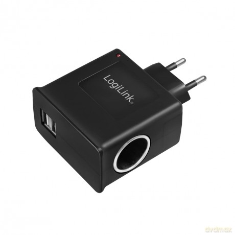 Ładowarka sieciowa USB + złącze zapalniczki samochodowej