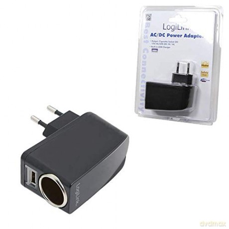Ładowarka sieciowa USB + złącze zapalniczki samochodowej