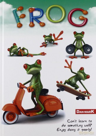 Brulion A5/96K/TW linia 5 szt. FROG [KSIĄŻKA]
