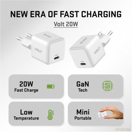 Ładowarka sieciowa USB C 20W 3A Power Delivery 3.0 QC 3.0 Biała