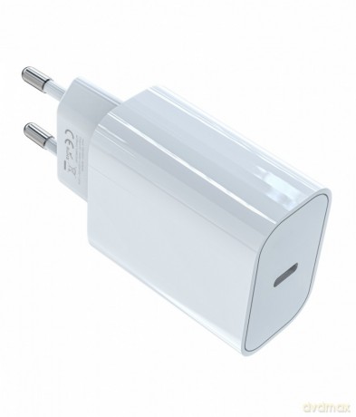 Ładowarka sieciowa USB C 20W Power Delivery biała