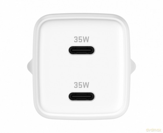 Ładowarka sieciowa USB C 2x18W 3A Power delivery 3.0 QC3.0 Biała